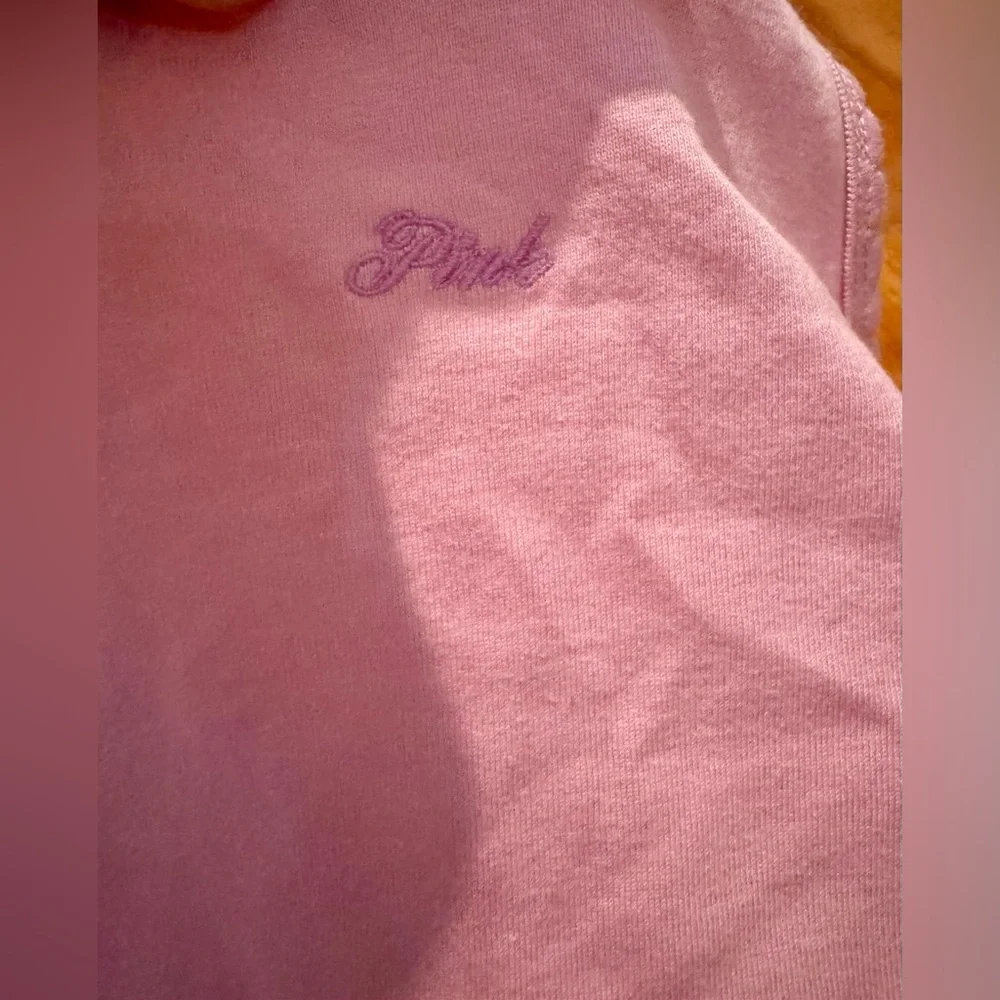 NWT Victoria's Secret PINK Light Pink 2 Piece Pajama Set - Picture 2 of 6